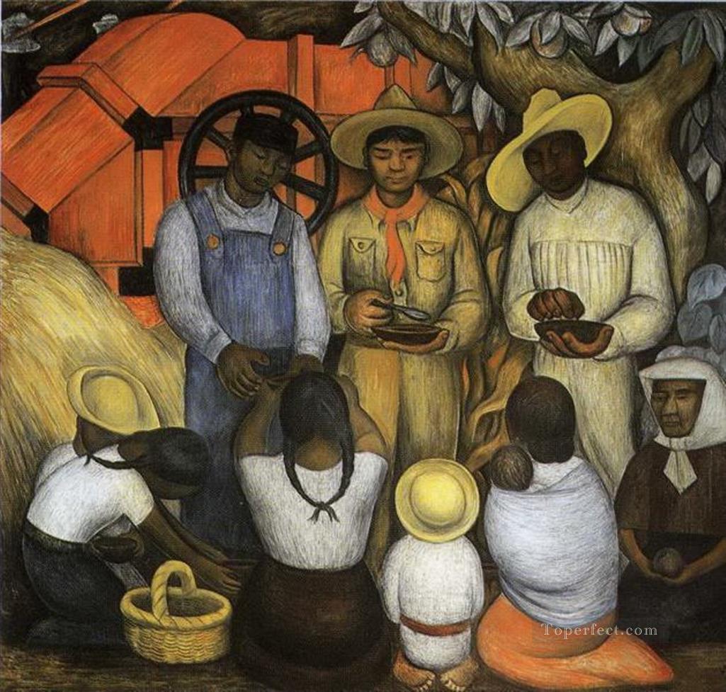 triumph of the revolution 1926 Diego Rivera Oil Paintings